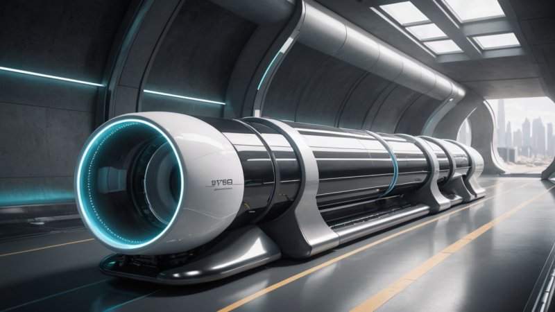 Hyperloop, transportteknologi, framtida resande, vakuumrör, innovation, hållbar transport