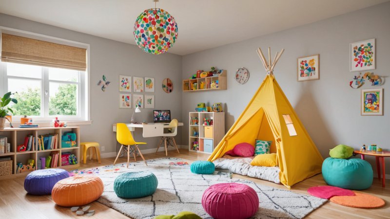 säker bostad för barn, barnutveckling, kreativ miljö, familjeband, lärande genom lek