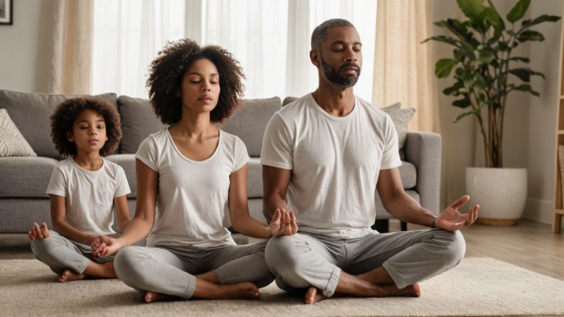 mindfulness, familj, meditation, djupandning, mindful matlagning, välbefinnande, mental hälsa