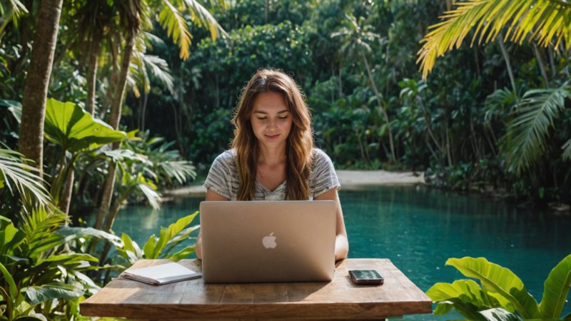 digital nomad, distansarbete, reselivsstil, frilansare, balans mellan arbete och liv, teknologi