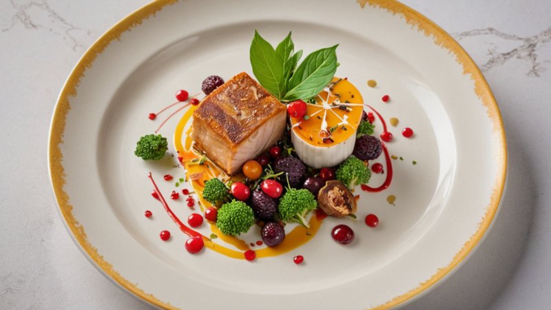 matpresentation, visuell estetik, kulinarisk konst, kulturella skillnader, sensorisk upplevelse