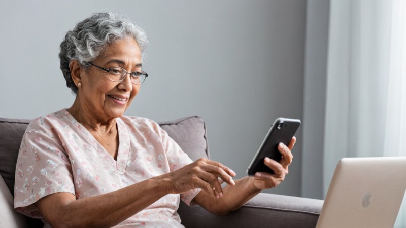 äldreomsorg, teknik, innovationer, telemedicin, smarta enheter, social interaktion, hälsa