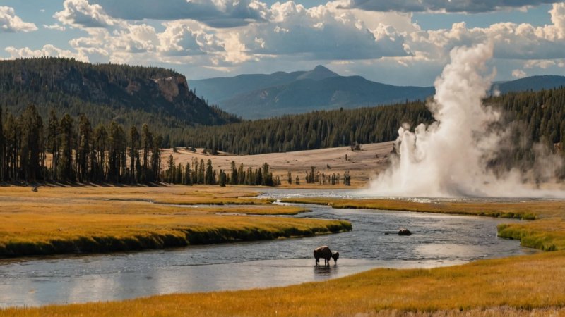 Yellowstone nationalpark, Serengeti nationalpark, resejämförelse, nationalparker, natur, djurliv