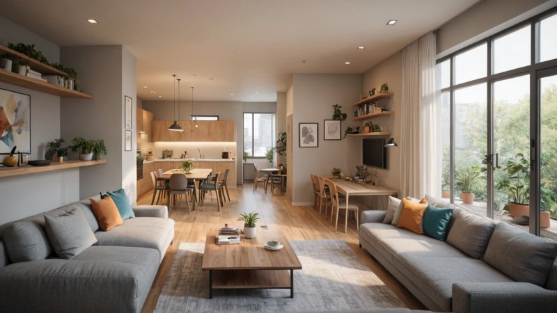 kollektivt boende, gemensamt boende, inredningsdesign, integritet, social interaktion, livskvalitet