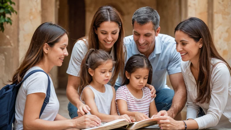 familjeresa, lärande aktiviteter, barnresa, kulturell utforskning, lärande upplevelser