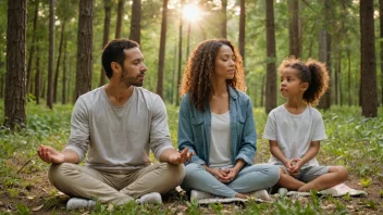 mindfulness, familjeaktiviteter, mental hälsa, avkoppling, gemenskap