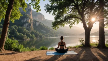 mental hälsa, resa, avkoppling, välbefinnande, självreflektion, natur, yoga, meditation