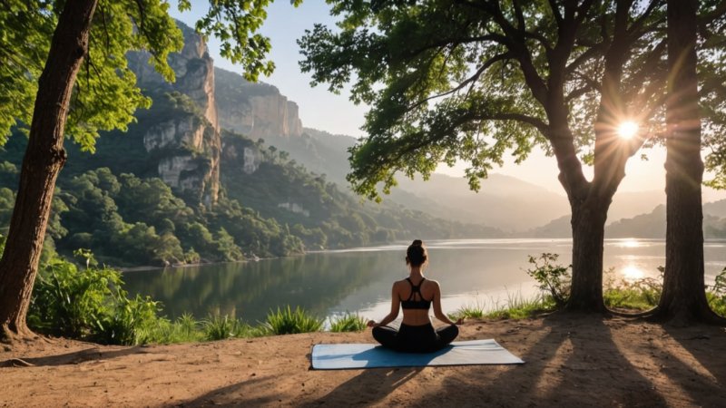 mental hälsa, resa, avkoppling, välbefinnande, självreflektion, natur, yoga, meditation