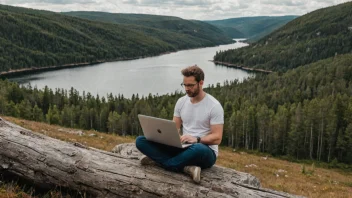 digital nomad, arbeta på distans, resa i Sverige, livsstil, balans mellan arbete och fritid